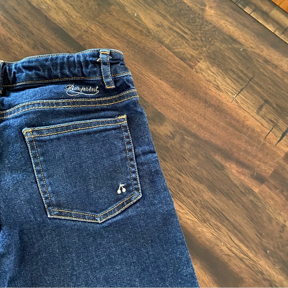 Bonpoint Dark Denim Girls Jeans - Picture 6 of 8